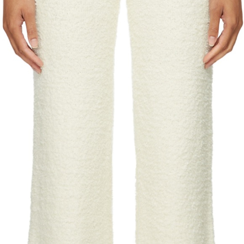 SKIMS Cream Wide Leg Pants